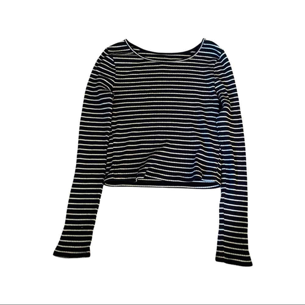 Wild Fable Striped Crop Top